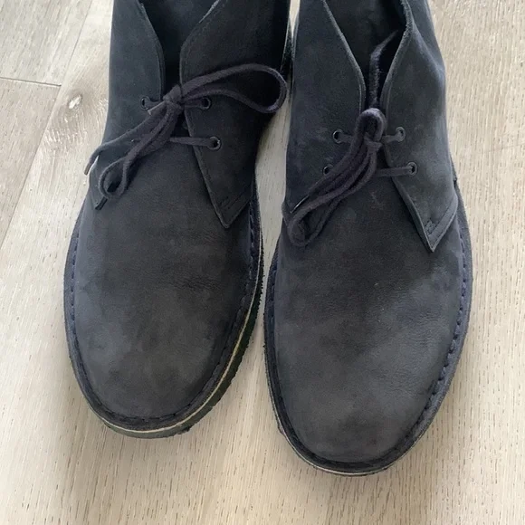 Clarks Originals Desert Boot Blue Suede Leather Chukka Ankle Boot Mens Sz 12‎